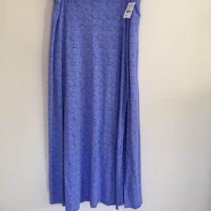 Fresh Produce Long Perwinkle Blue Skirt w/ slit